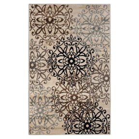 Leigh Traditional Floral Scroll Indoor Area Rug or Runner Rug Or Door Mat - Rugs by Superior