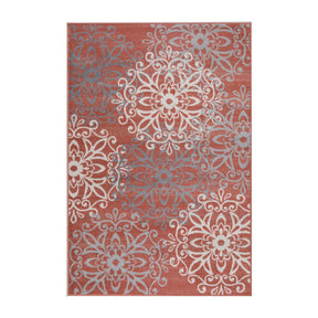 Leigh Traditional Floral Scroll Indoor Area Rug or Runner Rug Or Door Mat - Rugs by Superior