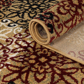 Leigh Traditional Floral Scroll Indoor Area Rug or Runner Rug Or Door Mat - Rugs by Superior