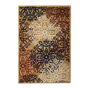 Leigh Traditional Floral Scroll Indoor Area Rug or Runner Rug Or Door Mat - Rugs by Superior