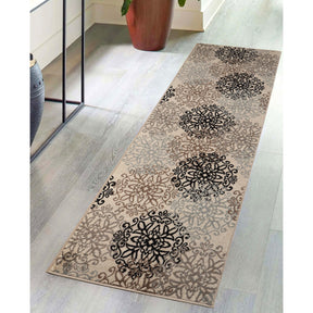 Leigh Traditional Floral Scroll Indoor Area Rug or Runner Rug Or Door Mat - Rugs by Superior