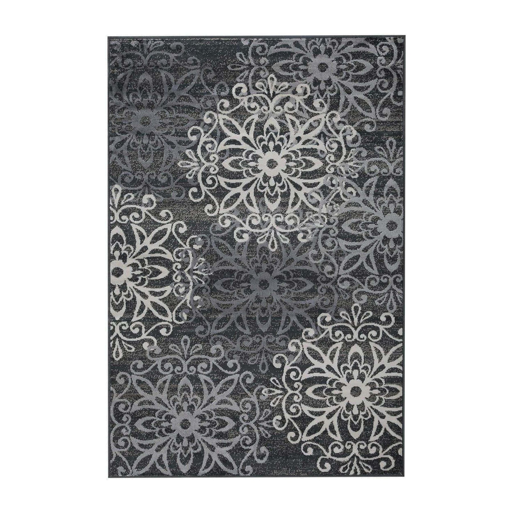 Leigh Traditional Floral Scroll Indoor Area Rug or Runner Rug Or Door Mat - Rugs by Superior