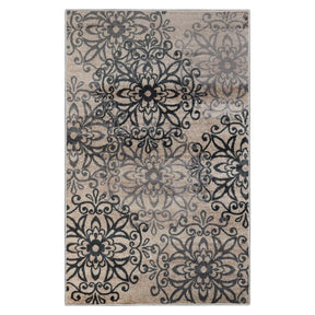 Leigh Traditional Floral Scroll Indoor Area Rug or Runner Rug Or Door Mat - Rugs by Superior