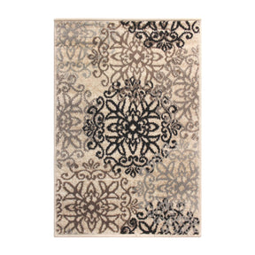 Leigh Traditional Floral Scroll Indoor Area Rug or Runner Rug Or Door Mat - Rugs by Superior