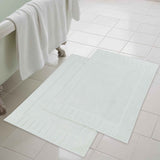 Leo Cotton Solid Modern Absorbent Heavy Washable Bath Mat Set of 2 - Bath Mats by Superior