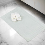 Leo Cotton Solid Modern Absorbent Heavy Washable Bath Mat Set of 2 - Bath Mats by Superior