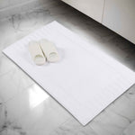 Leo Cotton Solid Modern Absorbent Heavy Washable Bath Mat Set of 2 - Bath Mats by Superior