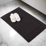 Leo Cotton Solid Modern Absorbent Heavy Washable Bath Mat Set of 2 - Bath Mats by Superior