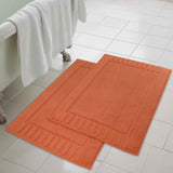 Leo Cotton Solid Modern Absorbent Heavy Washable Bath Mat Set of 2 - Bath Mats by Superior