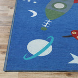 Lil' Flyer Non-Slip Kids Playroom Nursery Washable Indoor Area Rug - Rugs by Superior