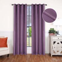 Linen Pattern Washable Room Darkening Blackout Curtains, Set of 2 - Blackout Curtains by Superior