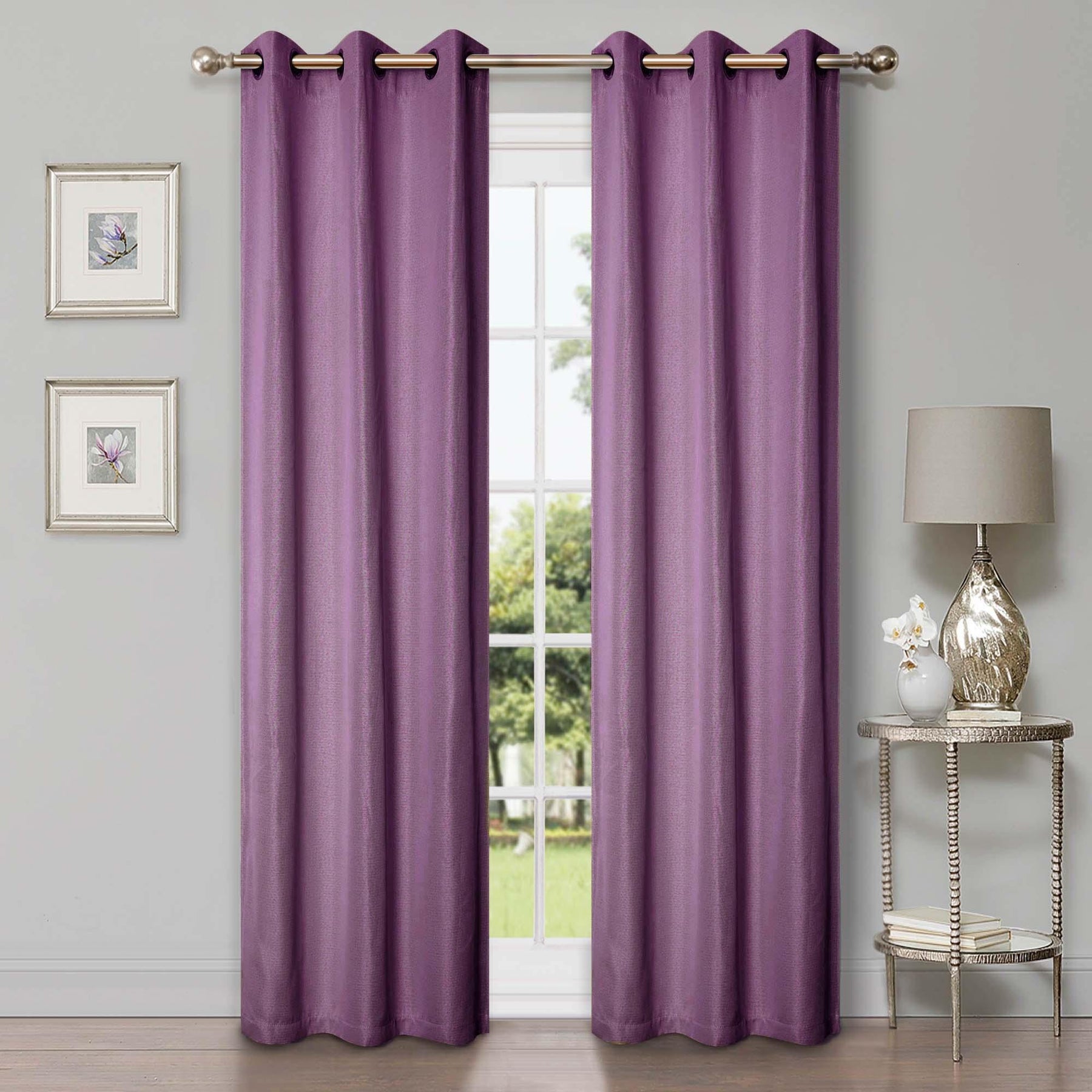 Linen Pattern Washable Room Darkening Blackout Curtains, Set of 2 - Blackout Curtains by Superior