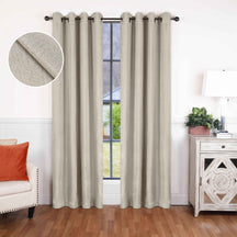 Linen Washable Room Darkening Blackout Curtains, Set of 2 - Blackout Curtains by Superior