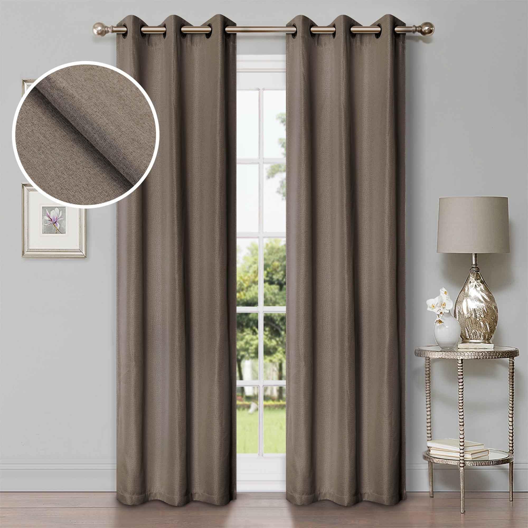 Linen Washable Room Darkening Blackout Curtains, Set of 2 - Blackout Curtains by Superior