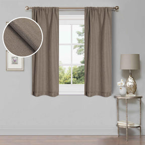 Linen Washable Room Darkening Blackout Curtains, Set of 2 - Blackout Curtains by Superior