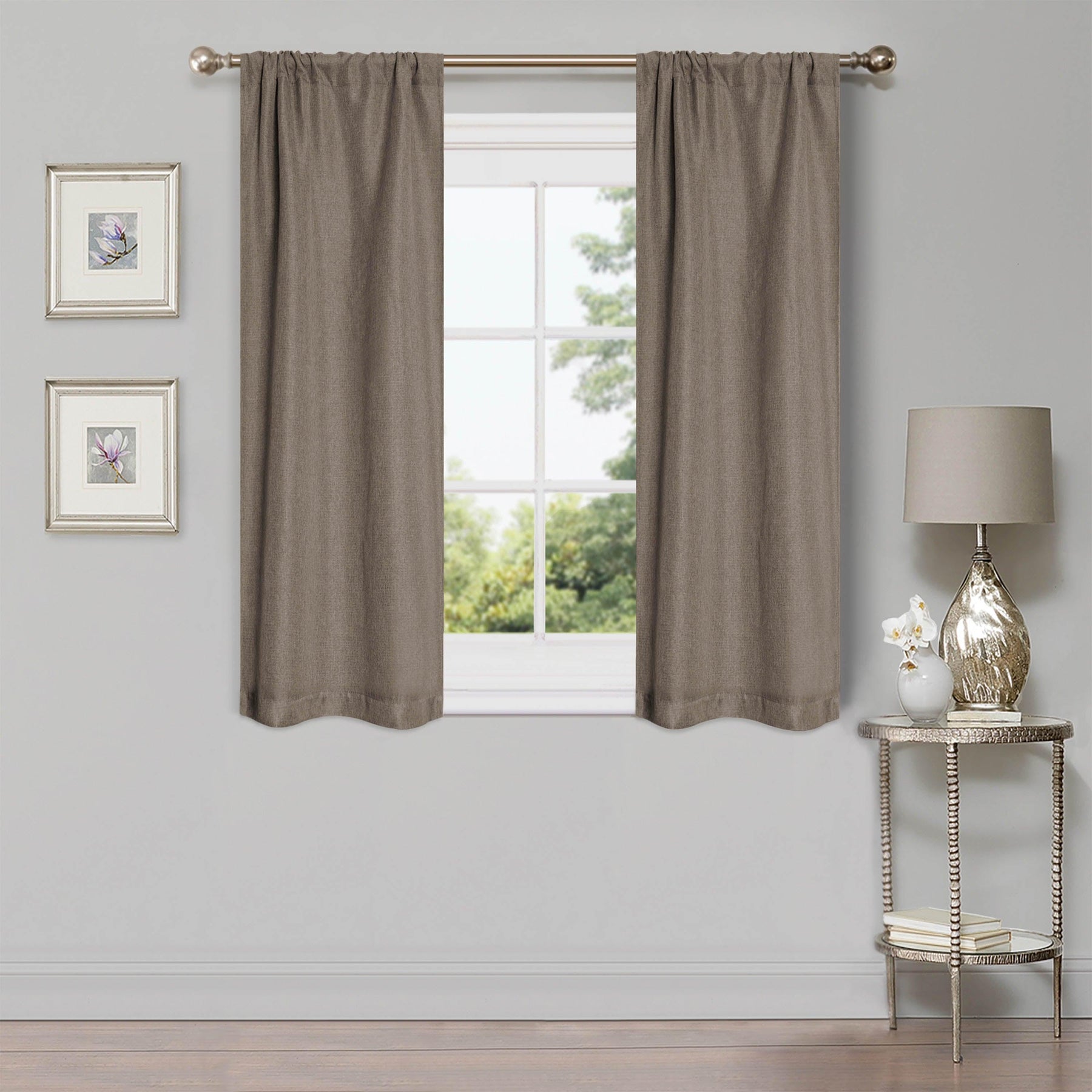 Linen Washable Room Darkening Blackout Curtains, Set of 2 - Blackout Curtains by Superior