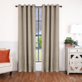 Linen Washable Room Darkening Blackout Curtains, Set of 2 - Blackout Curtains by Superior