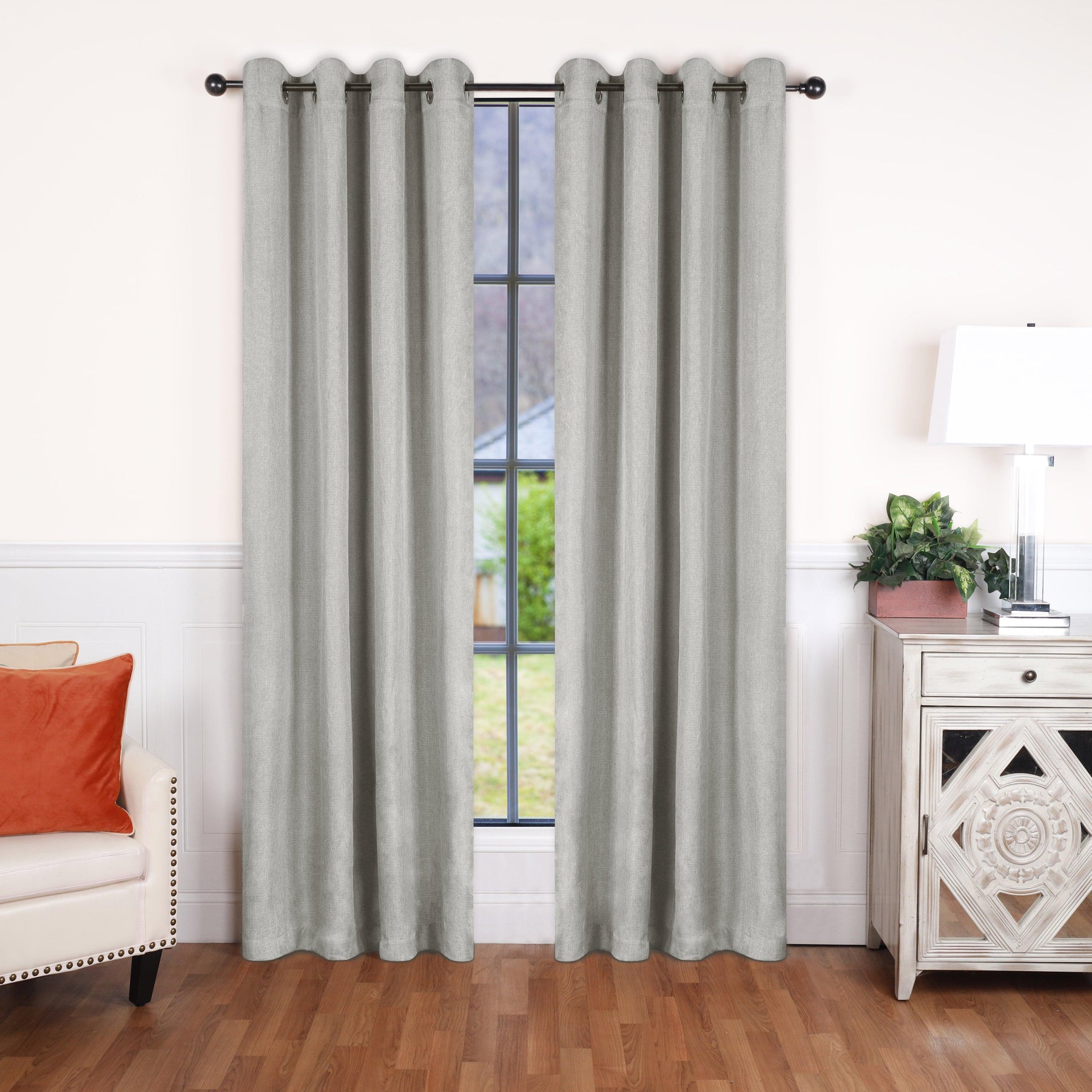 Linen Washable Room Darkening Blackout Curtains, Set of 2 - Blackout Curtains by Superior