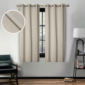 Linen Washable Room Darkening Blackout Curtains, Set of 2 - Blackout Curtains by Superior