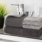 Lodie Cotton Jacquard Solid and Two-Toned Bath Sheet Set of 2 - Bath Sheet by Superior