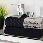 Lodie Cotton Jacquard Solid and Two-Toned Bath Sheet Set of 2 - Bath Sheet by Superior