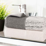 Lodie Cotton Jacquard Solid and Two-Toned Bath Sheet Set of 2 - Bath Sheet by Superior