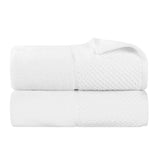 Lodie Cotton Jacquard Solid and Two-Toned Bath Sheet Set of 2 - Bath Sheet by Superior