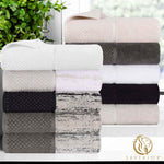 Lodie Cotton Jacquard Solid and Two-Toned Bath Towel Set of 4 - Bath Towel by Superior