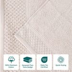 Lodie Cotton Jacquard Solid and Two-Toned Face Towel Washcloth Set of 12 - Face Towel by Superior