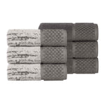 Lodie Cotton Jacquard Solid and Two-Toned Hand Towel Set of 6 - Hand Towel by Superior