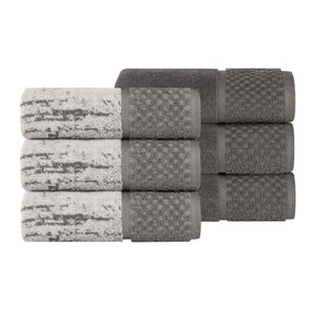 Lodie Cotton Jacquard Solid and Two-Toned Hand Towel Set of 6 - Hand Towel by Superior