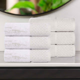 Lodie Cotton Jacquard Solid and Two-Toned Hand Towel Set of 6 - Hand Towel by Superior