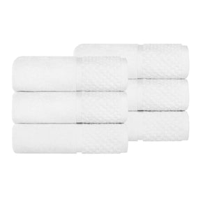 Lodie Cotton Jacquard Solid and Two-Toned Hand Towel Set of 6 - Hand Towel by Superior