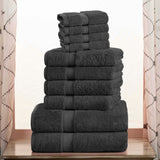 Madison Egyptian Cotton Pile Plush Heavyweight 10 Piece Towel Set - Towel Set by Superior