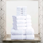 Madison Egyptian Cotton Pile Plush Heavyweight 10 Piece Towel Set - Towel Set by Superior