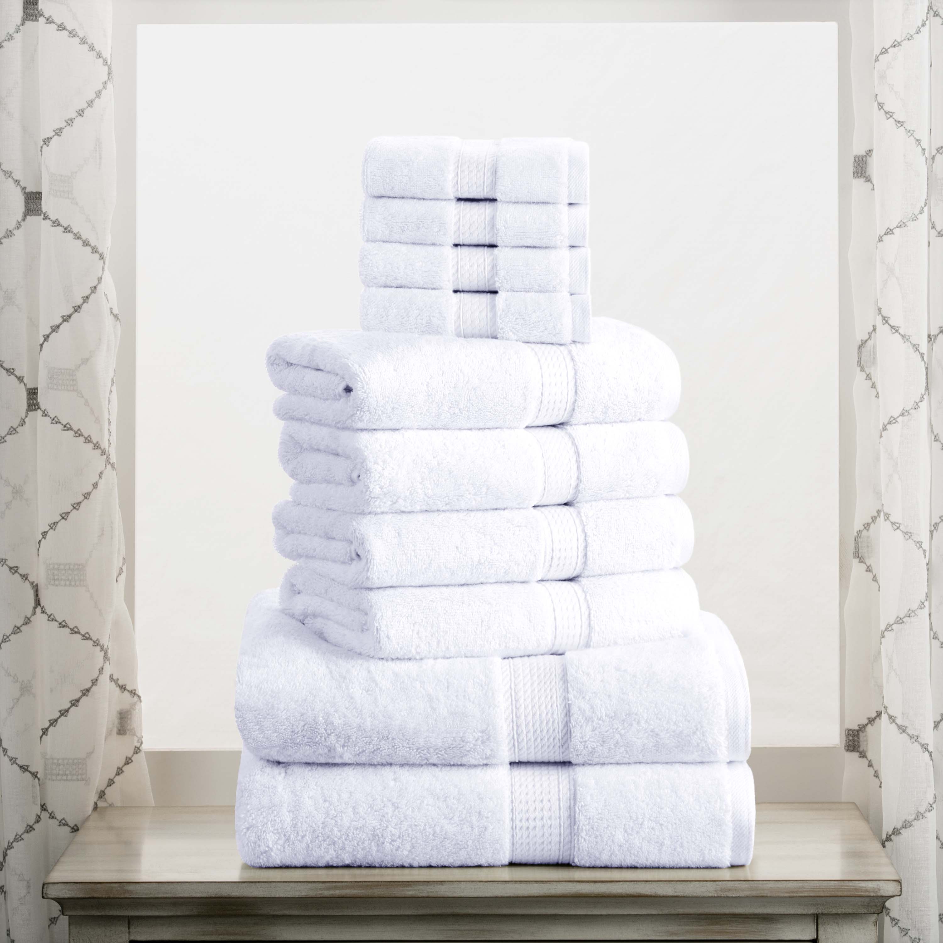 Madison Egyptian Cotton Pile Plush Heavyweight 10 Piece Towel Set - Towel Set by Superior