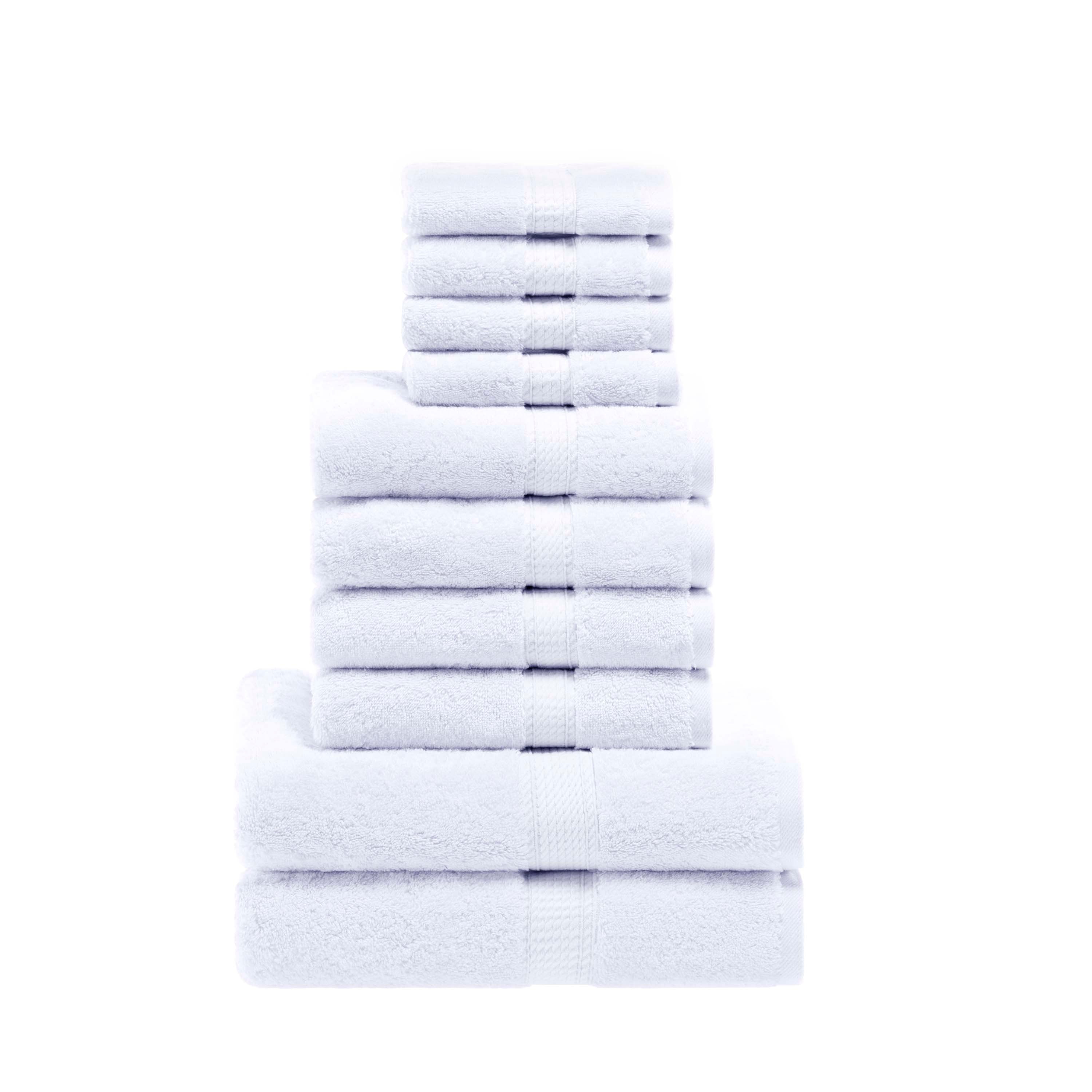 Madison Egyptian Cotton Pile Plush Heavyweight 10 Piece Towel Set - Towel Set by Superior