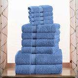 Madison Egyptian Cotton Pile Plush Heavyweight 10 Piece Towel Set - Towel Set by Superior