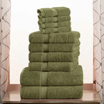 Madison Egyptian Cotton Pile Plush Heavyweight 10 Piece Towel Set - Towel Set by Superior