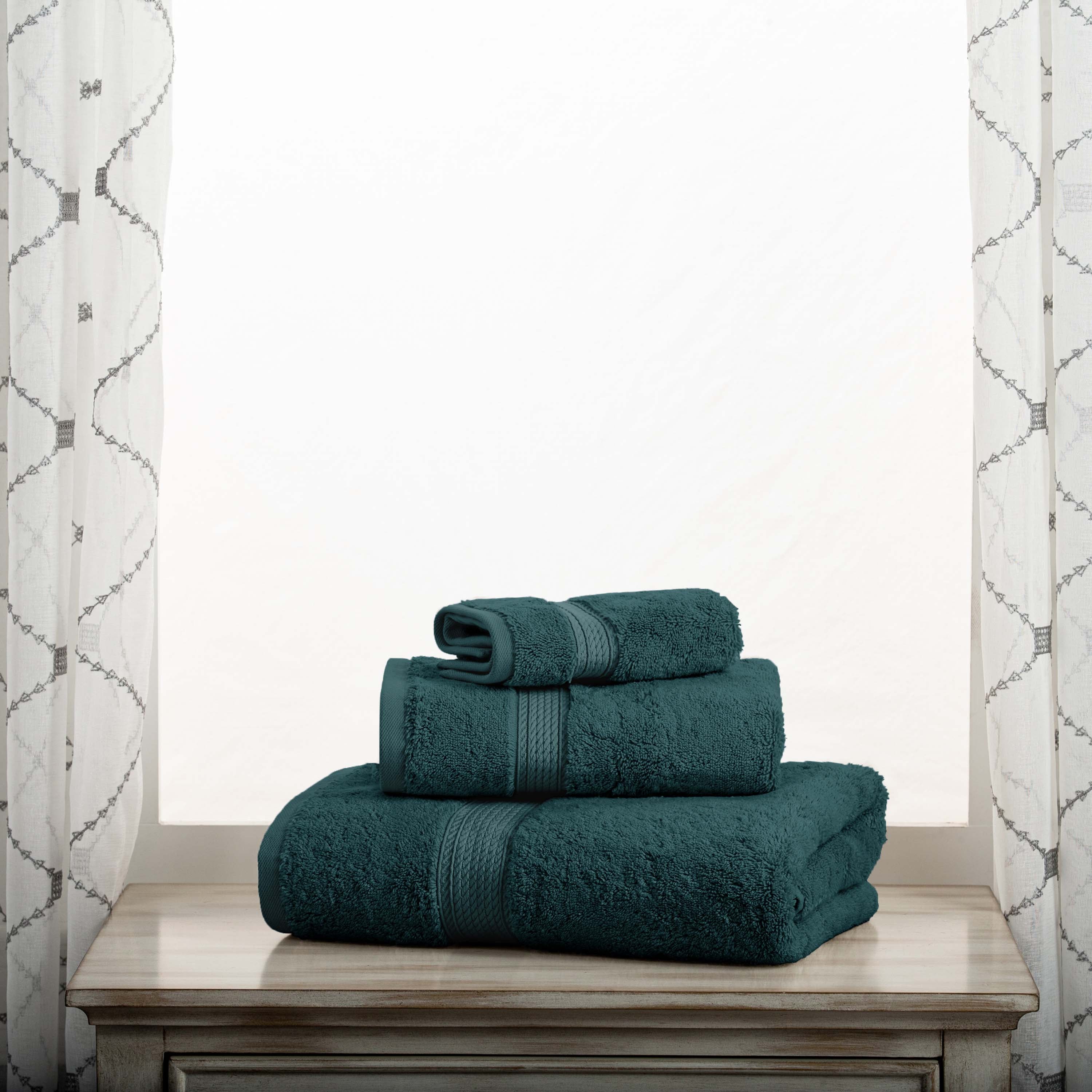 Madison Egyptian Cotton Pile Plush Heavyweight 3 Piece Towel Set - Towel Set by Superior