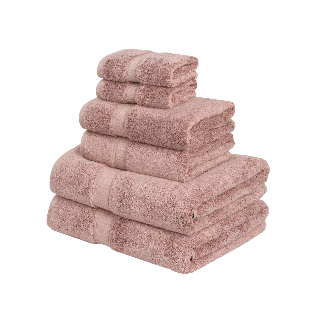 Madison Egyptian Cotton Pile Plush Heavyweight 6 Piece Towel Set - Towel Set by Superior