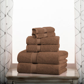 Madison Egyptian Cotton Pile Plush Heavyweight 6 Piece Towel Set - Towel Set by Superior