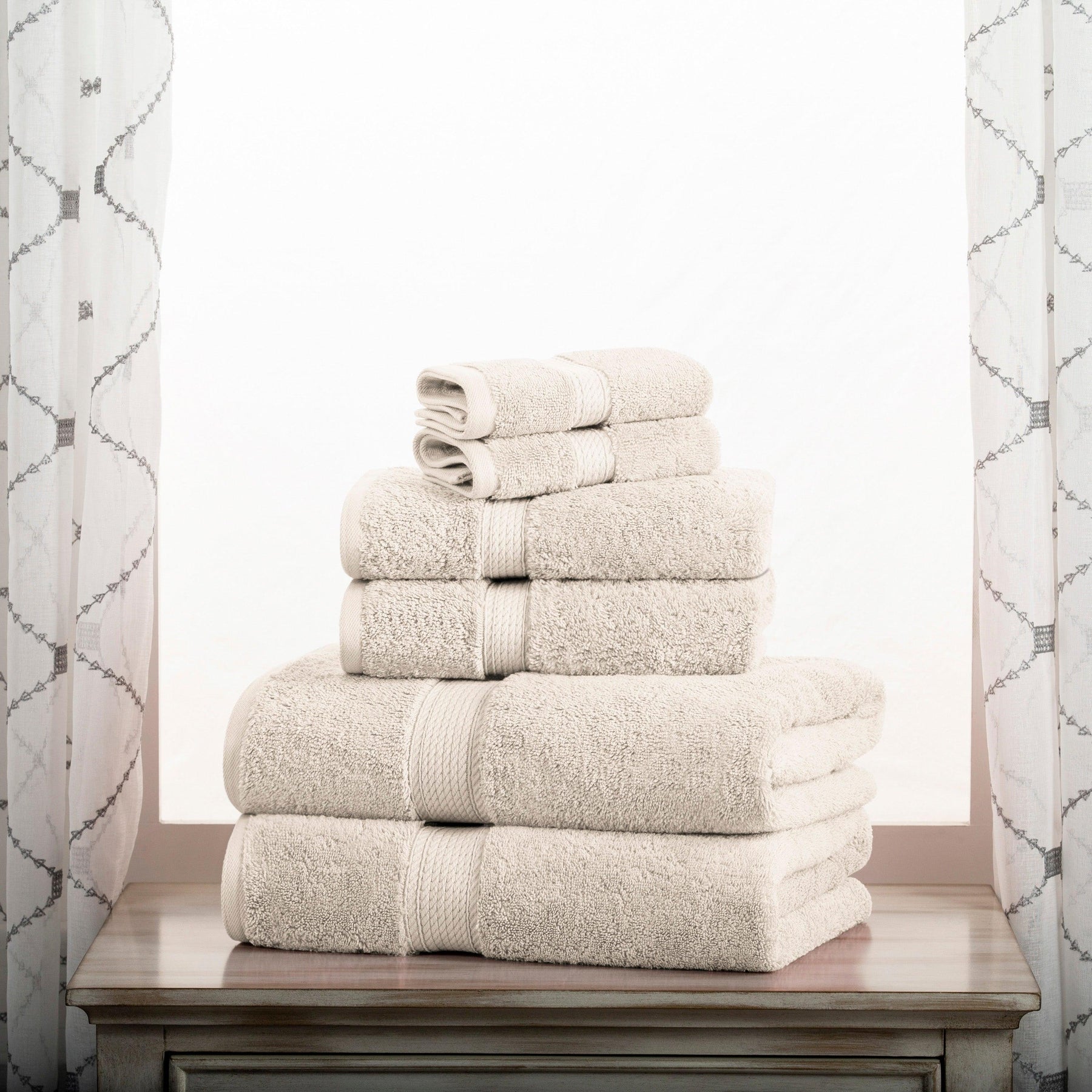 Madison Egyptian Cotton Pile Plush Heavyweight 6 Piece Towel Set - Towel Set by Superior