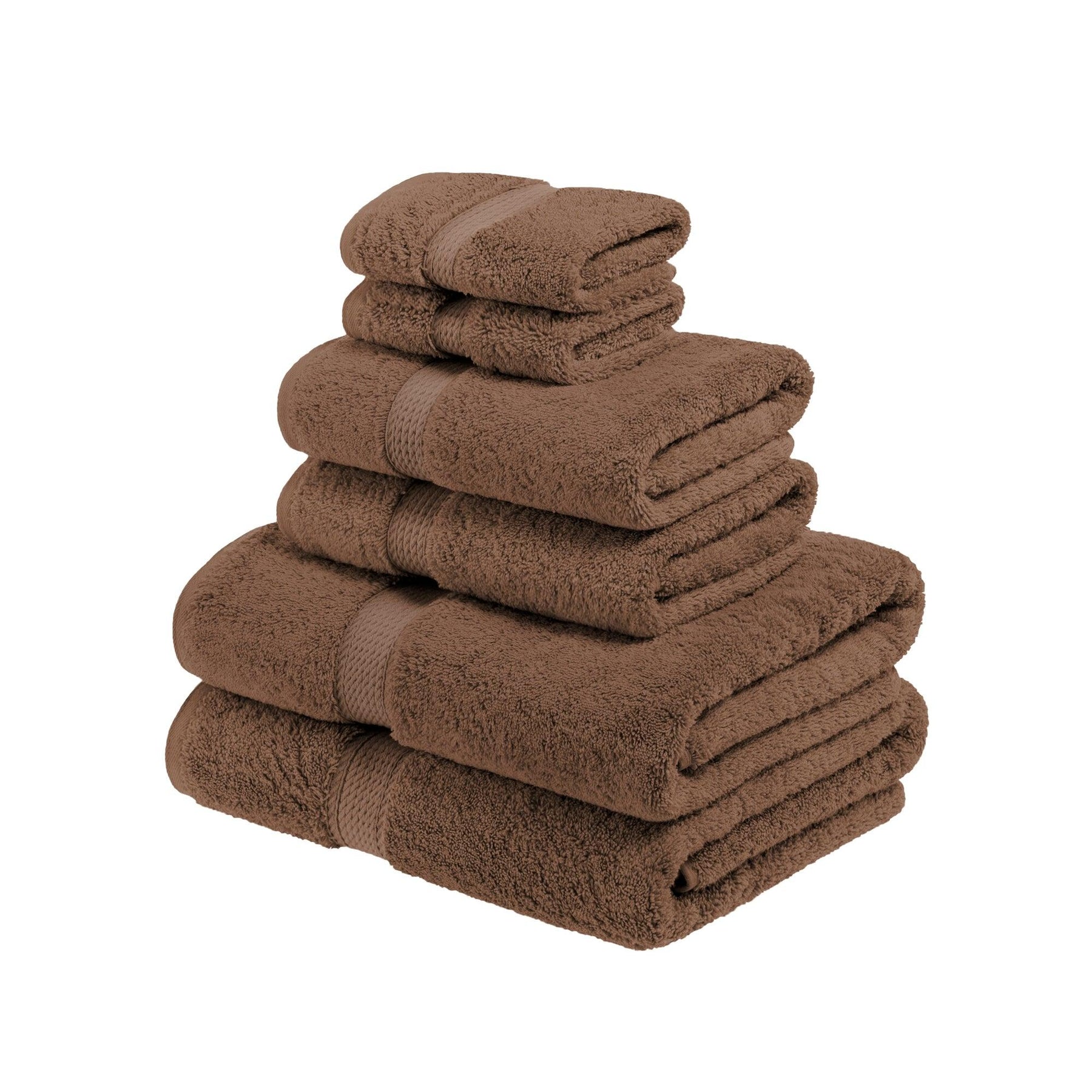 Madison Egyptian Cotton Pile Plush Heavyweight 6 Piece Towel Set - Towel Set by Superior