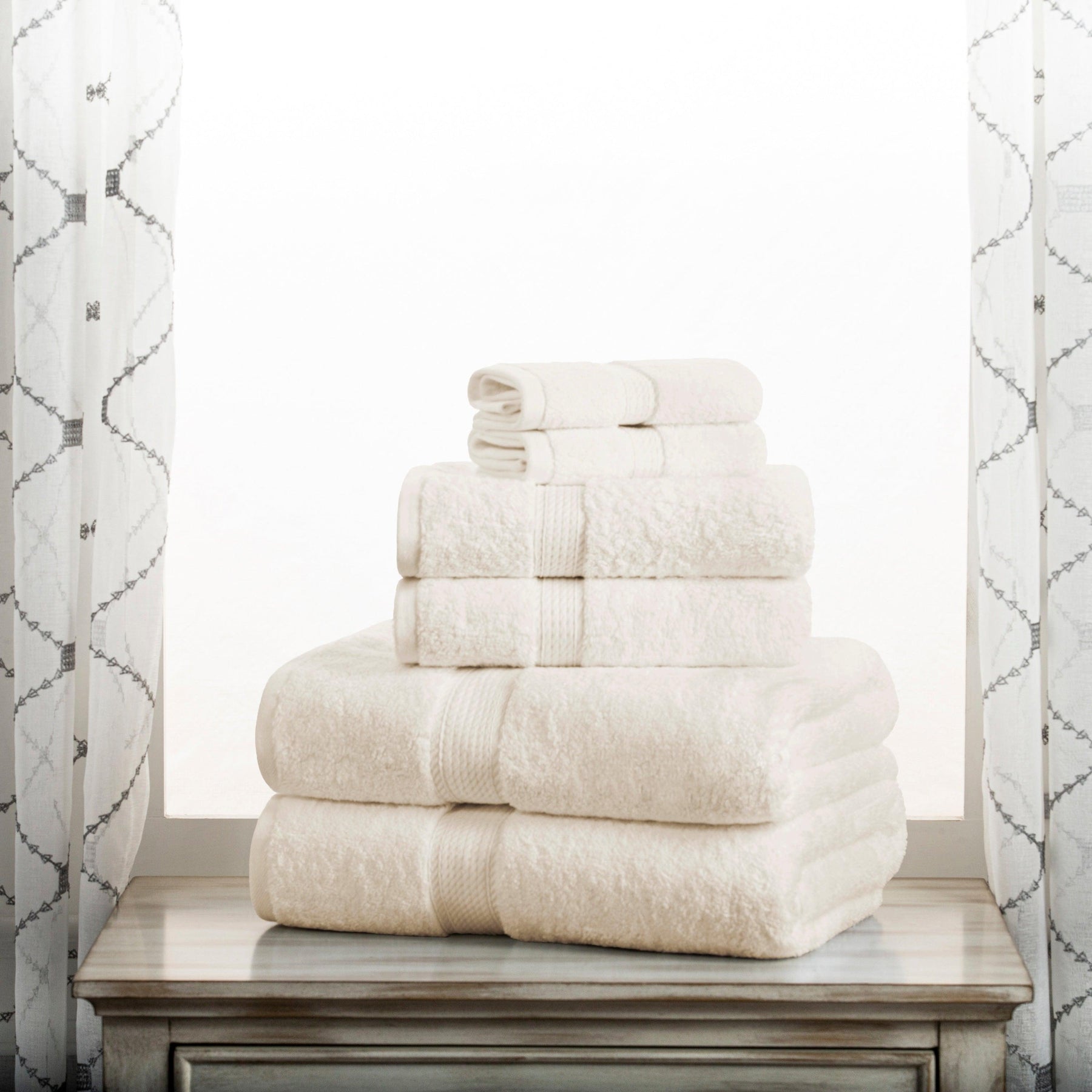 Madison Egyptian Cotton Pile Plush Heavyweight 6 Piece Towel Set - Towel Set by Superior