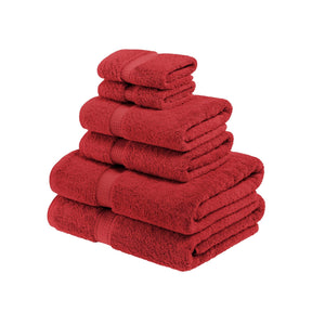 Madison Egyptian Cotton Pile Plush Heavyweight 6 Piece Towel Set - Towel Set by Superior