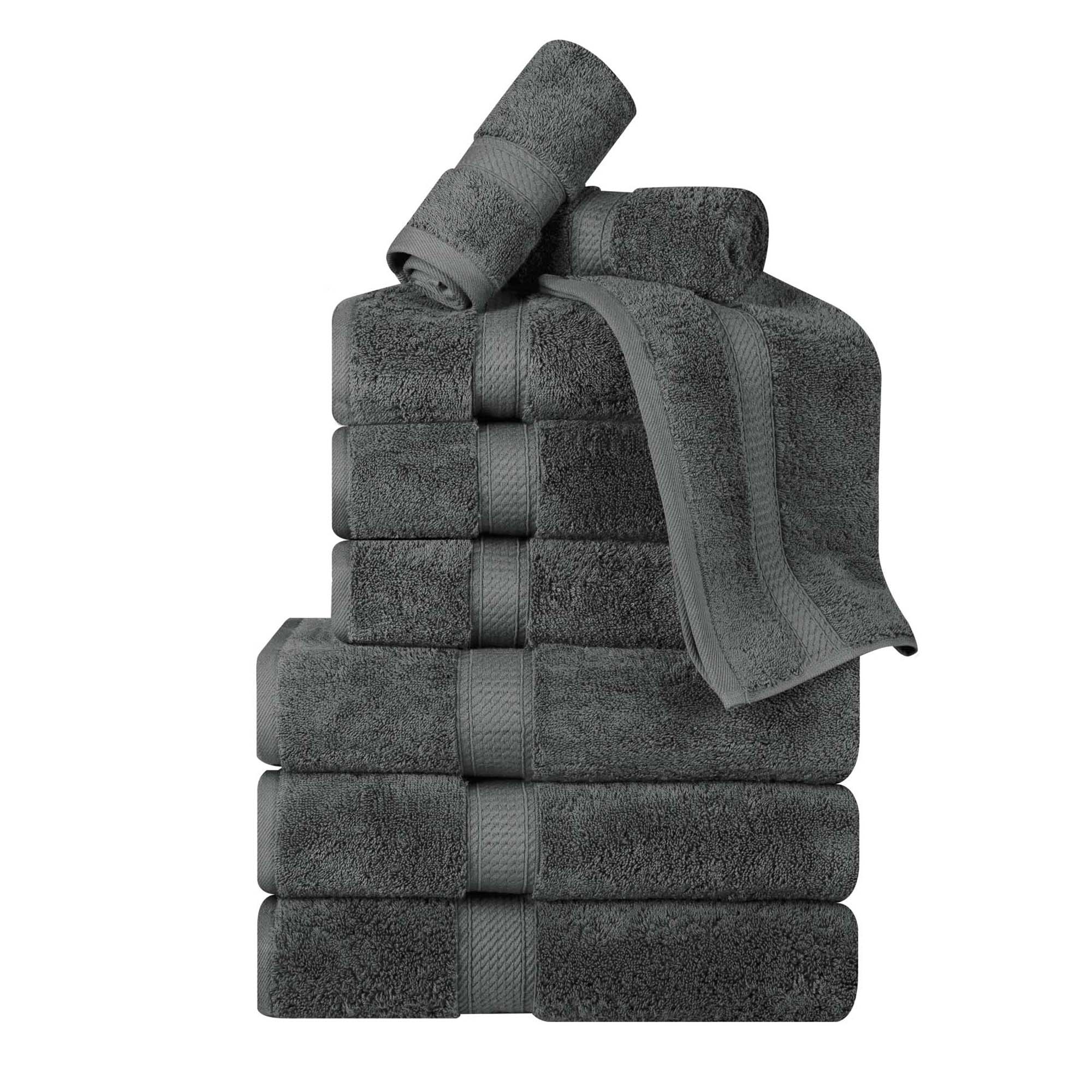 Madison Egyptian Cotton Pile Plush Heavyweight 9 Piece Towel Set - Towel Set by Superior