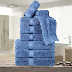 Madison Egyptian Cotton Pile Plush Heavyweight 9 Piece Towel Set - Towel Set by Superior