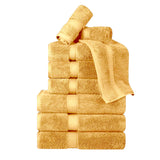 Madison Egyptian Cotton Pile Plush Heavyweight 9 Piece Towel Set - Towel Set by Superior