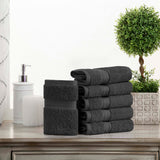 Madison Egyptian Cotton Pile Plush Heavyweight Face Towel Set of 6 - Face Towel by Superior